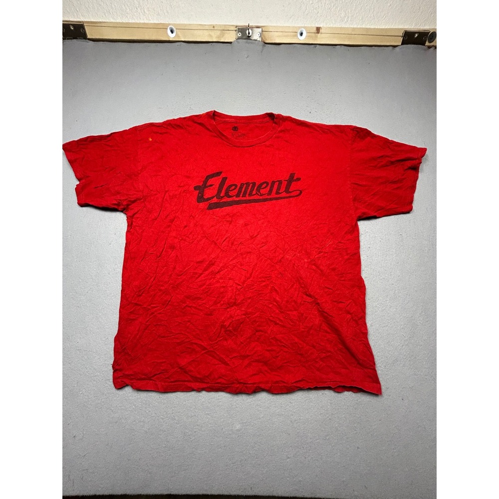 Element T Shirt Cotton Red XXL Mens